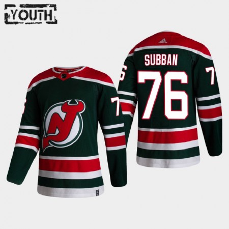 Børn NHL New Jersey Devils Trøje P.K. Subban 76 2020-21 Reverse Retro Authentic